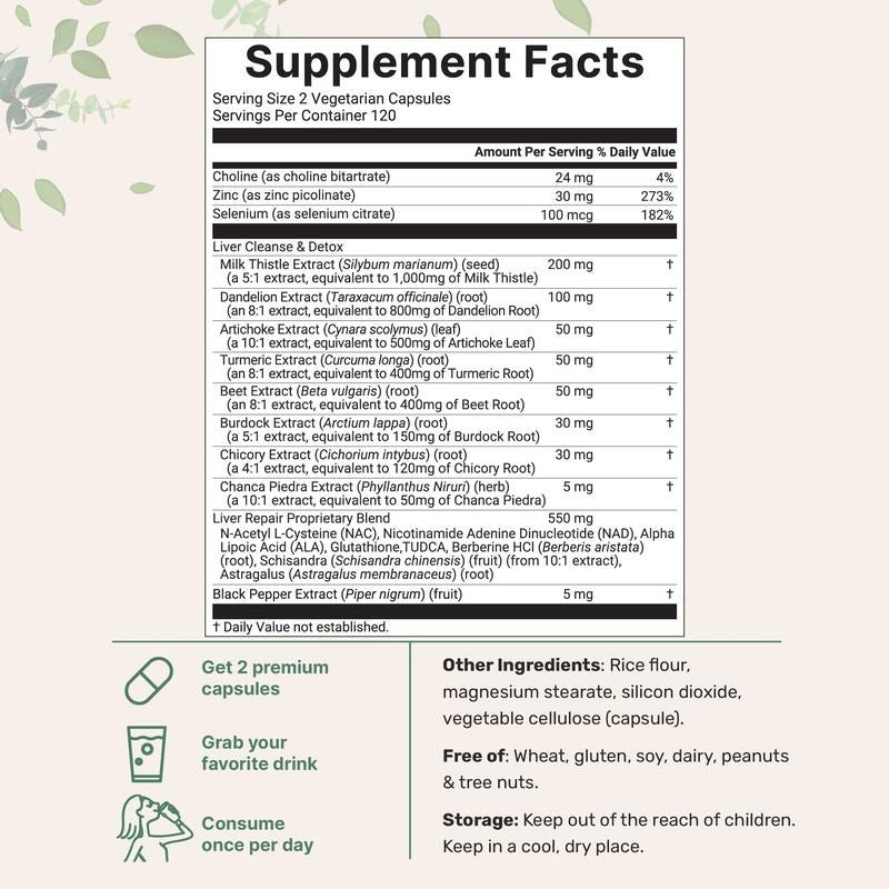 Cápsulas desintoxicantes para el hígado Auvra™