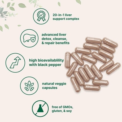 Cápsulas desintoxicantes para el hígado Auvra™