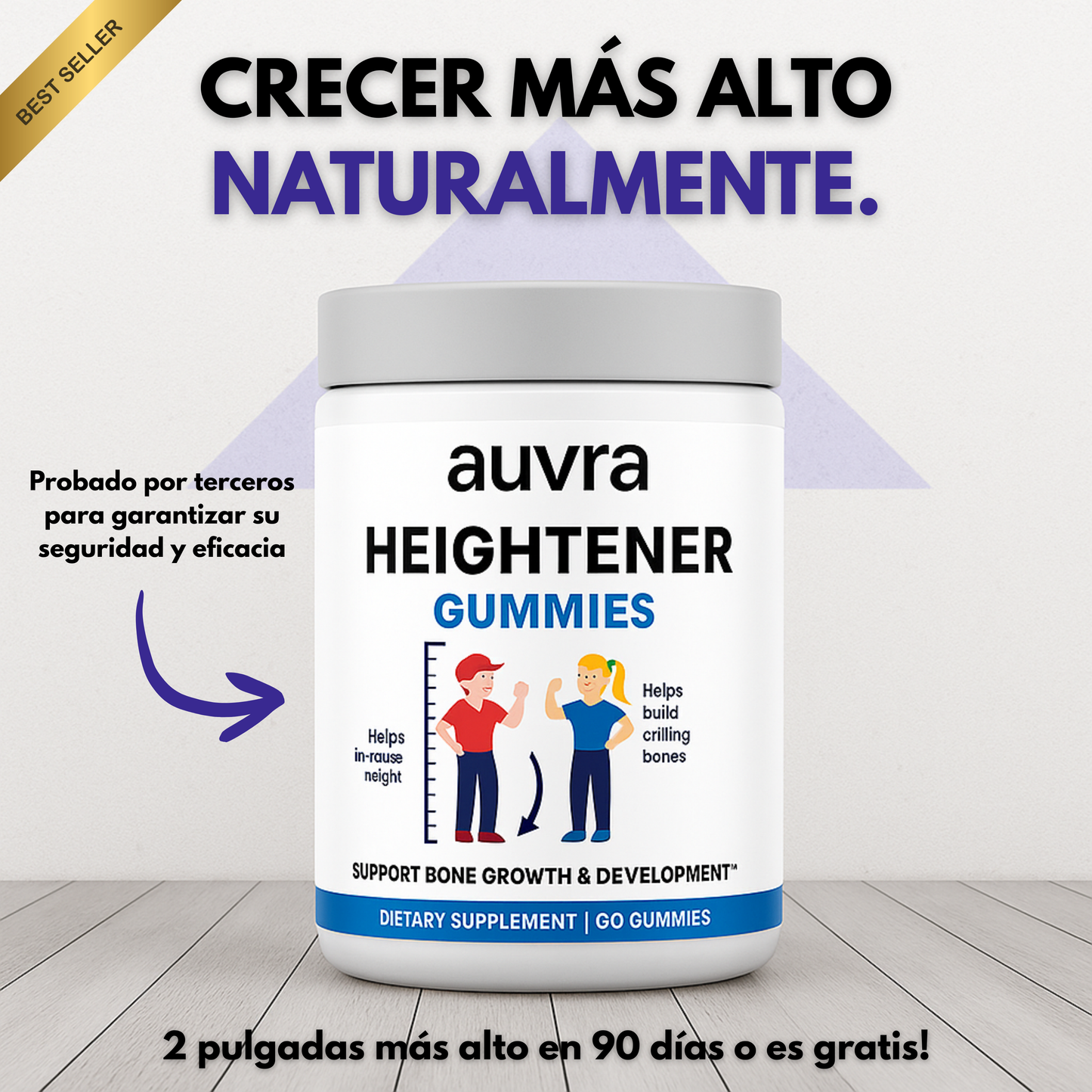 Auvra™ - Gomitas naturales para el crecimiento en altura