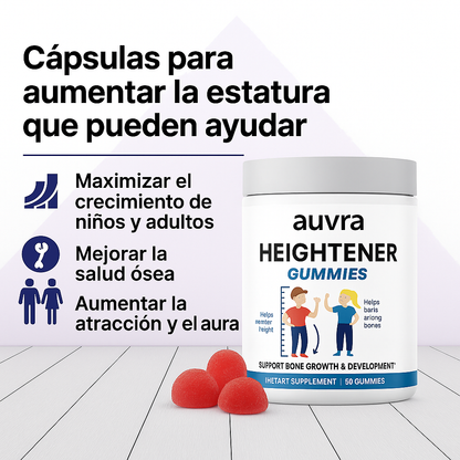 Auvra™ - Gomitas naturales para el crecimiento en altura