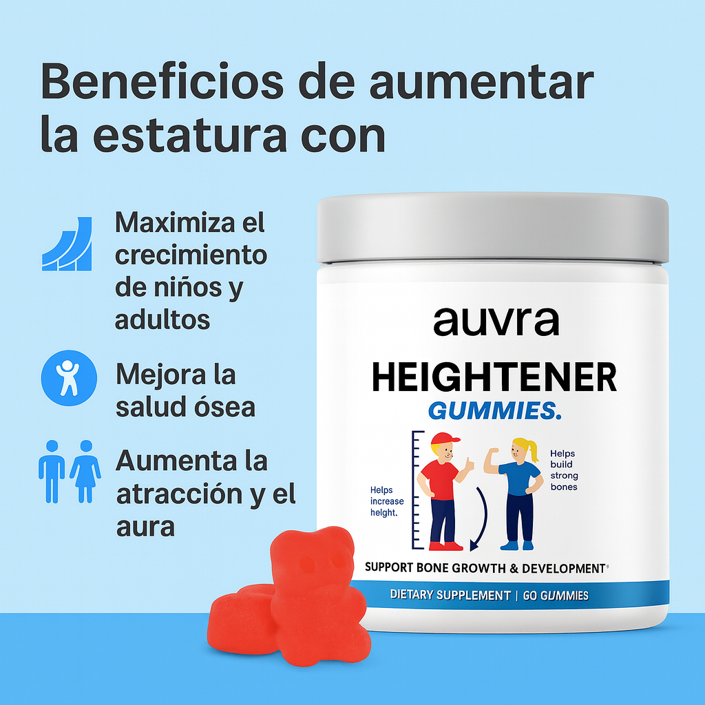 Auvra™ - Gomitas naturales para el crecimiento en altura