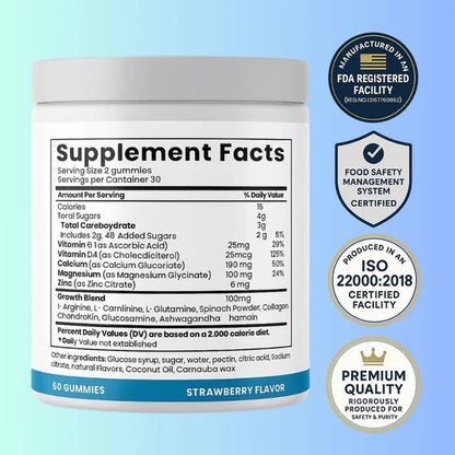 Auvra™ - Gomitas naturales para el crecimiento en altura